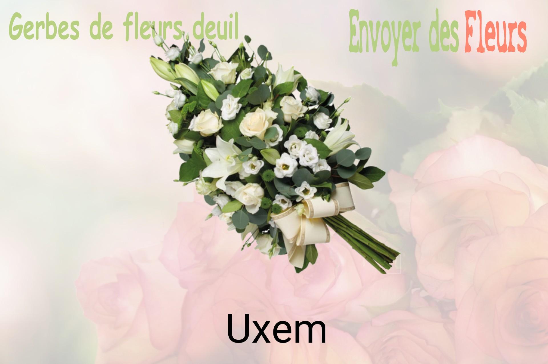 Gerbe de fleurs de deuil livrée à Uxem